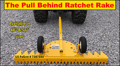 The Pull Behind Ratchet Rake